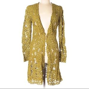 Vintage Betsey Johnson crochet cardigan jacket